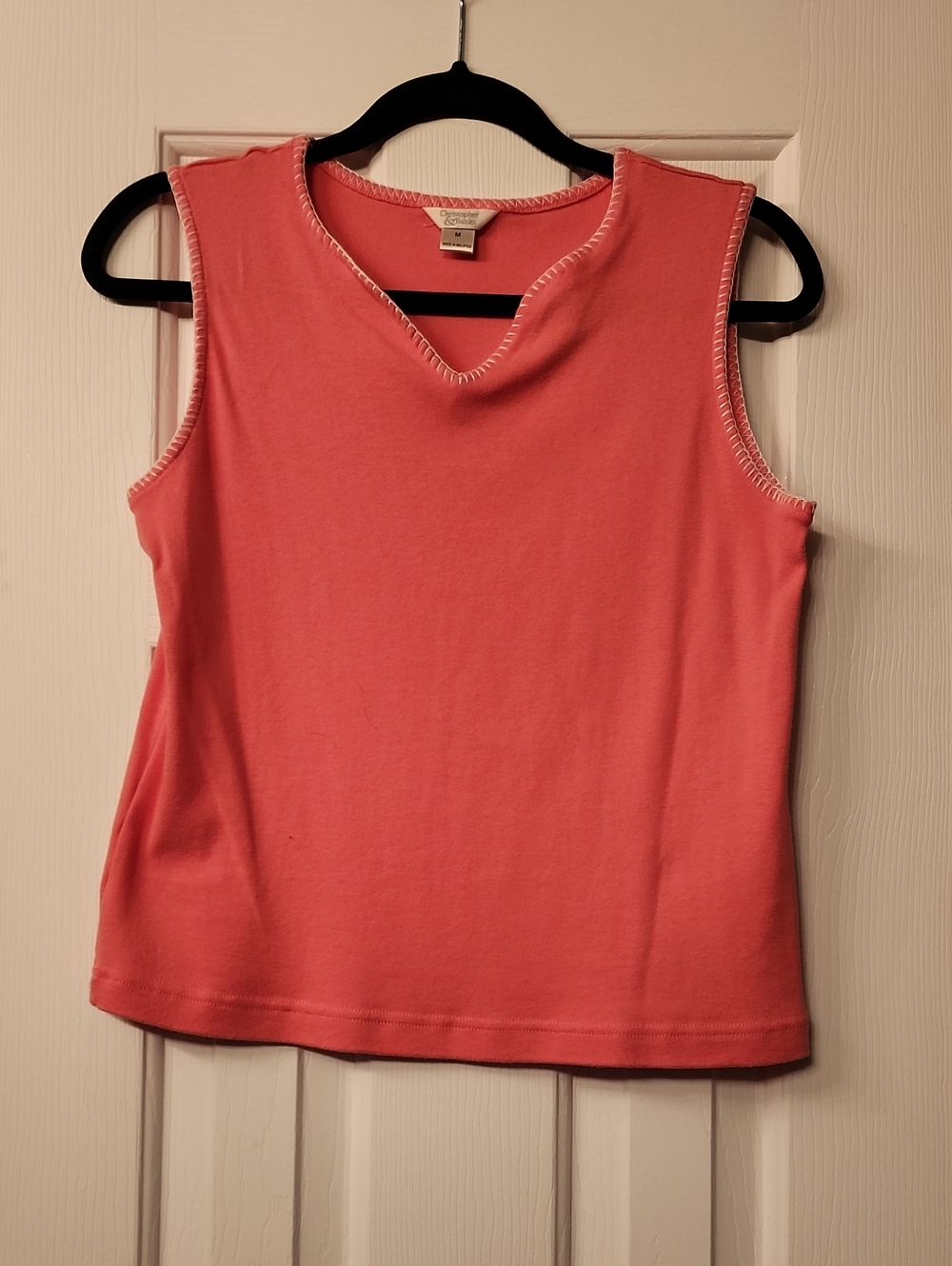 Christopher & Banks Coral Sleeveless Tank